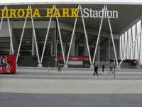 Pintu masuk Europa-Park Stadion di Freiburg