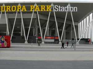 Pintu masuk Europa-Park Stadion di Freiburg