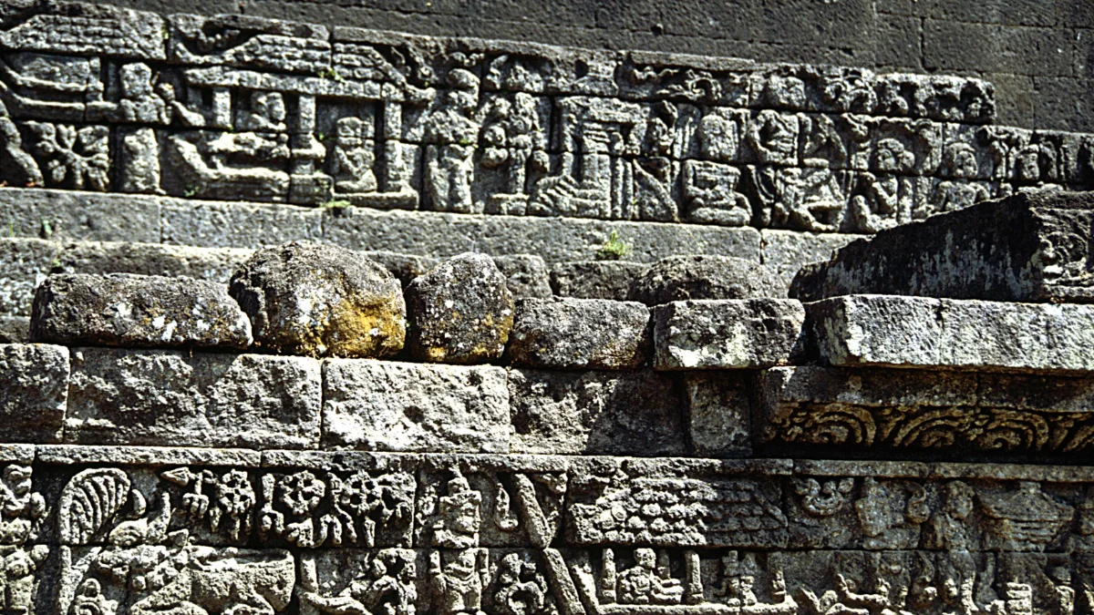 Relief di dinding Candi Jago.