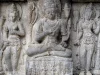 Relief dewata dan apsara di Candi Prambanan
