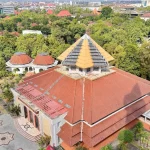 Pemandangan udara kawasan kampus Universitas Gadjah Mada