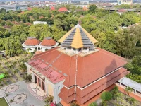 Pemandangan udara kawasan kampus Universitas Gadjah Mada