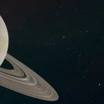 Ilustrasi planet Saturnus dan cincinnya