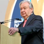 Sekretaris Jenderal PBB Antonio Guterres menyampaikan pidato khusus mengenai krisis iklim dan energi di London