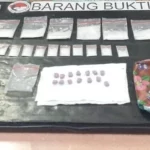 Barang bukti sabu dan pil ekstasi kasus bandar narkoba Bengkulu