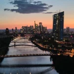 Gedung Bank Sentral Eropa di Frankfurt Jerman