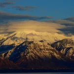 Pegunungan bersalju di Utah