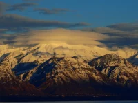 Pegunungan bersalju di Utah