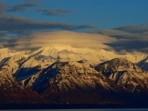 Pegunungan bersalju di Utah
