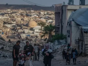 Kondisi Jalur Gaza di tengah operasi militer Israel yang intensitasnya menurun