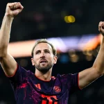 Penyerang Bayern Muenchen Harry Kane, peraih penghargaan Pesepak Bola Terbaik Jerman 2026.