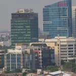 Gedung-gedung perkantoran di kawasan bisnis Jakarta