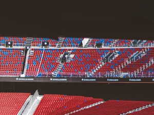 Tribun sebuah stadion sepak bola