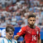 Julian Alvarez tampil untuk timnas Argentina