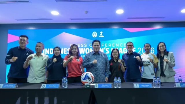 Konferensi pers peluncuran Indonesia Women’s League (IWL) 2026 di kantor PSSI.