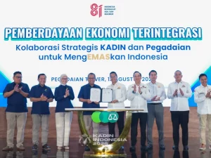 Penandatanganan MoU Kadin Indonesia dan Pegadaian soal tabungan emas