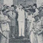 Soekarno berpidato di Istana Merdeka pada 1949