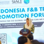 Wakil Menteri Perdagangan Dyah Roro Esti Widya Putri dalam Indonesia Food & Beverage Trade Promotion Forum