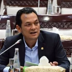 Anggota Komisi XI DPR RI Martin Manurung memberikan keterangan dalam rapat