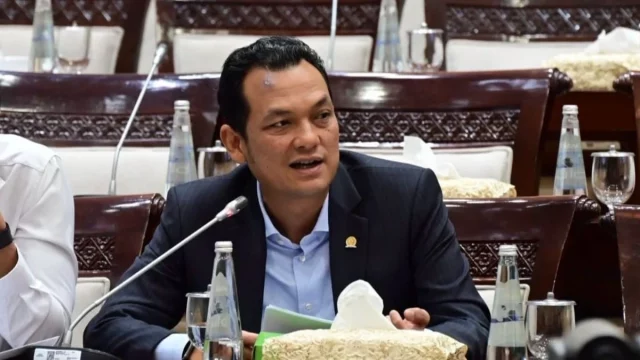 Anggota Komisi XI DPR RI Martin Manurung memberikan keterangan dalam rapat