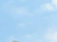 Ilustrasi peluncur rudal militer di bawah langit cerah