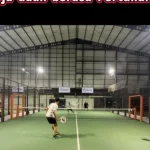 Leani Ratri Oktila bermain padel bersama keluarga