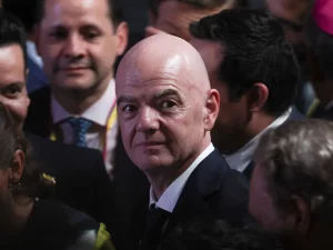 Presiden FIFA Gianni Infantino dalam sebuah agenda resmi sepak bola pada Agustus 2026.