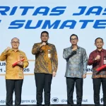 Pengukuhan Triyoga Laksito sebagai Kepala OJK Provinsi Sumatera Utara