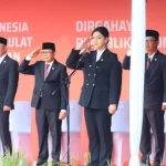 Upacara HUT ke-81 RI di OJK
