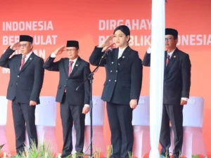 Upacara HUT ke-81 RI di OJK