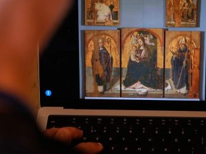 Museum Interdisipliner Regional MuMe di Messina, Sicilia, tempat empat panel karya Antonello da Messina dicuri pada Ming