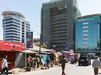 Suasana jalan di Addis Ababa ibu kota Ethiopia