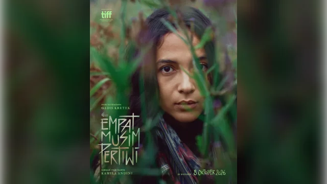 Poster teaser Empat Musim Pertiwi menampilkan Putri Marino sebagai Pertiwi
