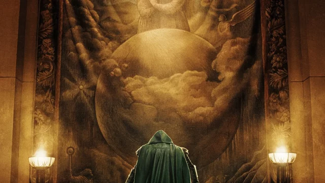 Poster resmi Avengers Doomsday bertema tapestry emas yang diunggah Robert Downey Jr