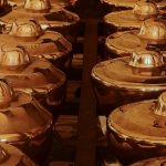 Ilustrasi seperangkat gamelan tradisional.