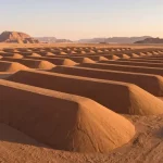 Fasilitas penyimpanan residu pertanian milik Sequest di kawasan gurun Arab Saudi