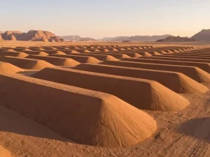 Fasilitas penyimpanan residu pertanian milik Sequest di kawasan gurun Arab Saudi