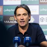 Pelatih Al Hilal Simone Inzaghi dalam konferensi pers Roshn Saudi League