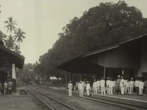 Stasiun kereta api di Afdeeling Limapuluh Kota pada masa Hindia Belanda