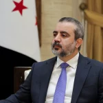 Menteri Luar Negeri Suriah Asaad al-Shaibani berbicara dalam wawancara di Damaskus.