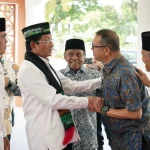 Rektor USK Prof. Mirza Tabrani bersama Menteri Agama Nasaruddin Umar