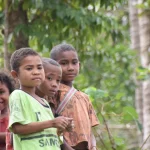 Anak-anak Desa Nunbena di Kabupaten Timor Tengah Selatan, Nusa Tenggara Timur