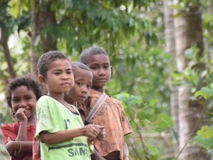 Anak-anak Desa Nunbena di Kabupaten Timor Tengah Selatan, Nusa Tenggara Timur