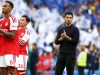 Mikel Arteta pelatih Arsenal memberi instruksi di pinggir lapangan