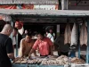 Lapak ikan di sebuah pasar tradisional di Singkawang