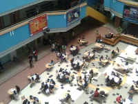 Ilustrasi suasana Kampus Anggrek Universitas Bina Nusantara di Jakarta