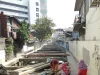 Buruh konstruksi perempuan di proyek pembangunan, Bangkok, Thailand