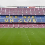 Lapangan dan tribune Stadion Camp Nou Barcelona