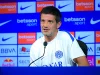 Pelatih Inter Cristian Chivu dalam konferensi pers menjelang laga melawan Napoli