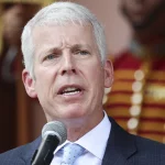 Menteri Energi Amerika Serikat Chris Wright dalam sebuah konferensi pers di Venezuela.
